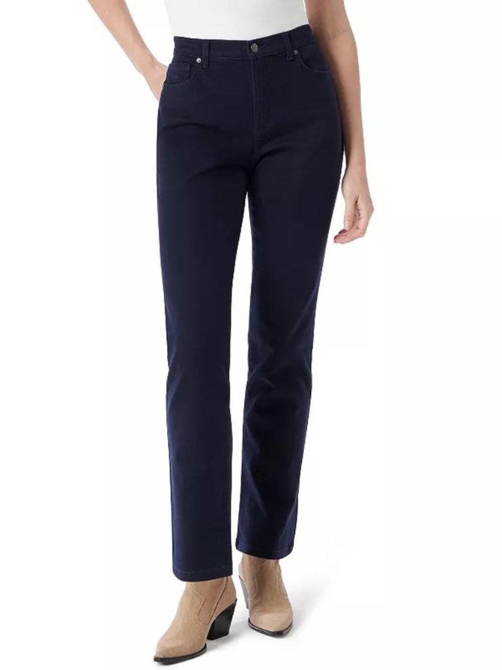 Women's Gloria Vanderbilt Amanda Classic Jeans, Size: 14 Short, Deep Navy Blue
